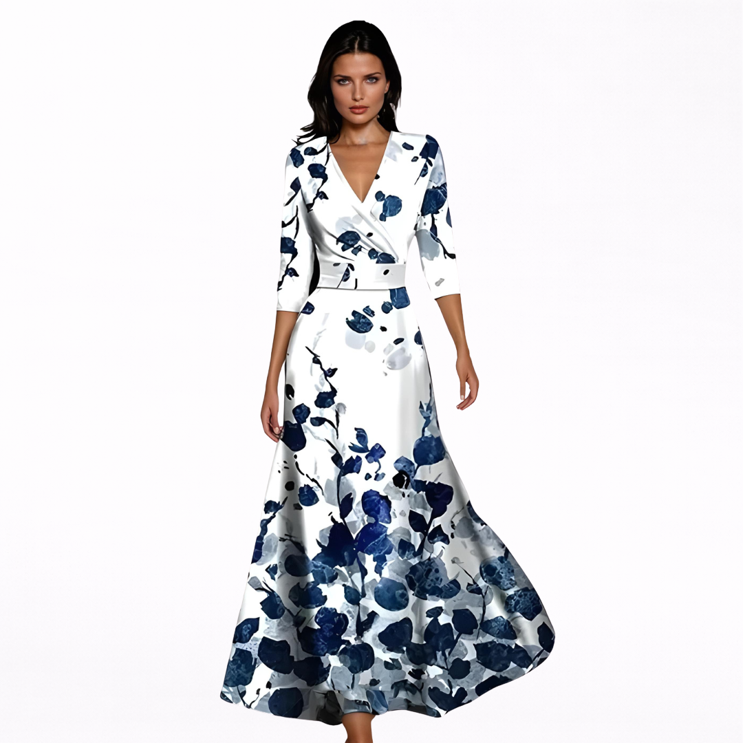 Emilia | Elegant Floral Summer Maxi Dress