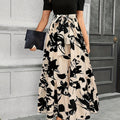 Briony - Floral High-Waist Dress with Ruffle Hem