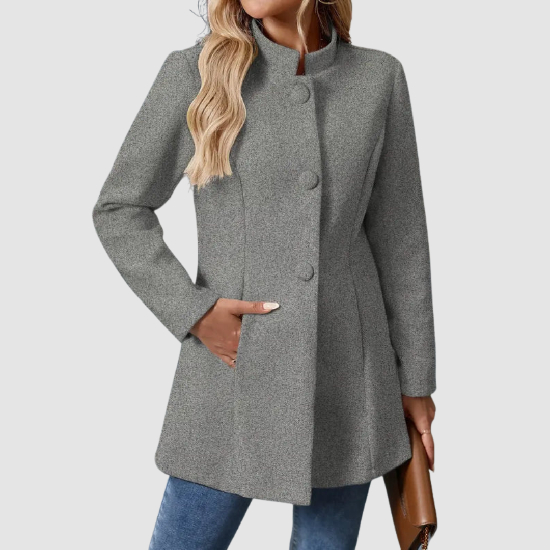 Modique™ - Elegant & Timeless Coat with Stand-Up Collar