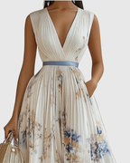 Siena™ | Elegant Pleated Maxi Dress