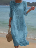 Embroidered Casual Women's Dress