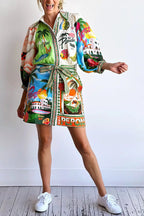 Kim - Belted Pocket Shirt Mini Dress