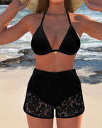 Sofía™ | Elegant Solid Lace Bikini