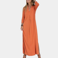 Maxi Dress with V-Neck | Flowing Summer A-Line Design