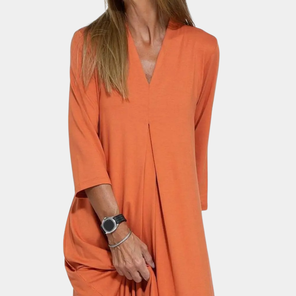 Maxi Dress with V-Neck | Flowing Summer A-Line Design