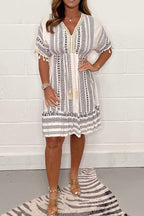 Olivia | Bohemian V-Neck Dress