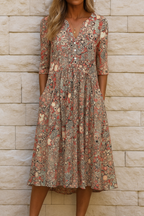 Olivia | Elegant Dress with V-neck