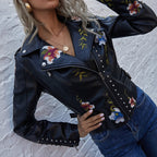 Lily™ - Modern Floral Jacket with Handmade Details