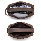 Crazy Horse Leather Toiletry Bag