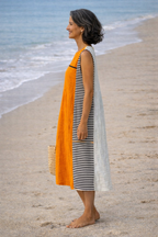 Maya | Striped Midi Dress