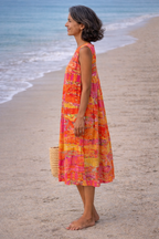 Flora | Midi Dress Sunset