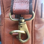 Light Brown Leather Laptop Bag