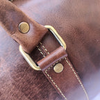 Crazy Horse Leather Mini Duffel Bag
