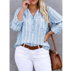 Candace | Striped Casual Blouse