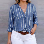 Candace | Striped Casual Blouse
