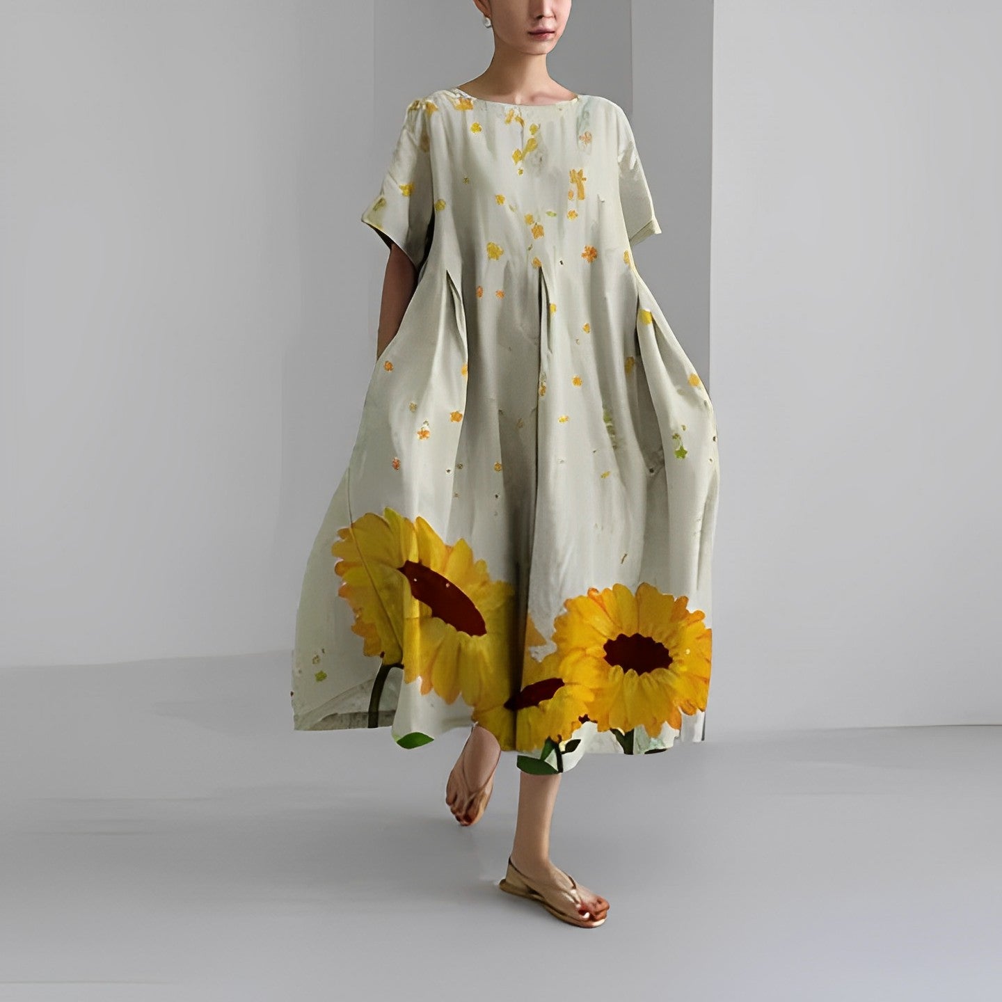 Daisy - Retro Big Swing Loose Maxi Dress
