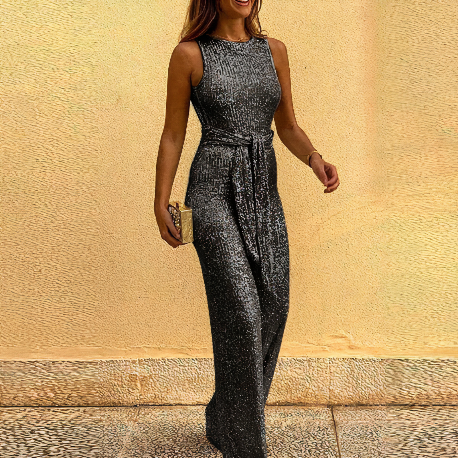 Evelise - Glitter Jumpsuit