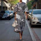Grace™ - Elegant Dress with Round Neck
