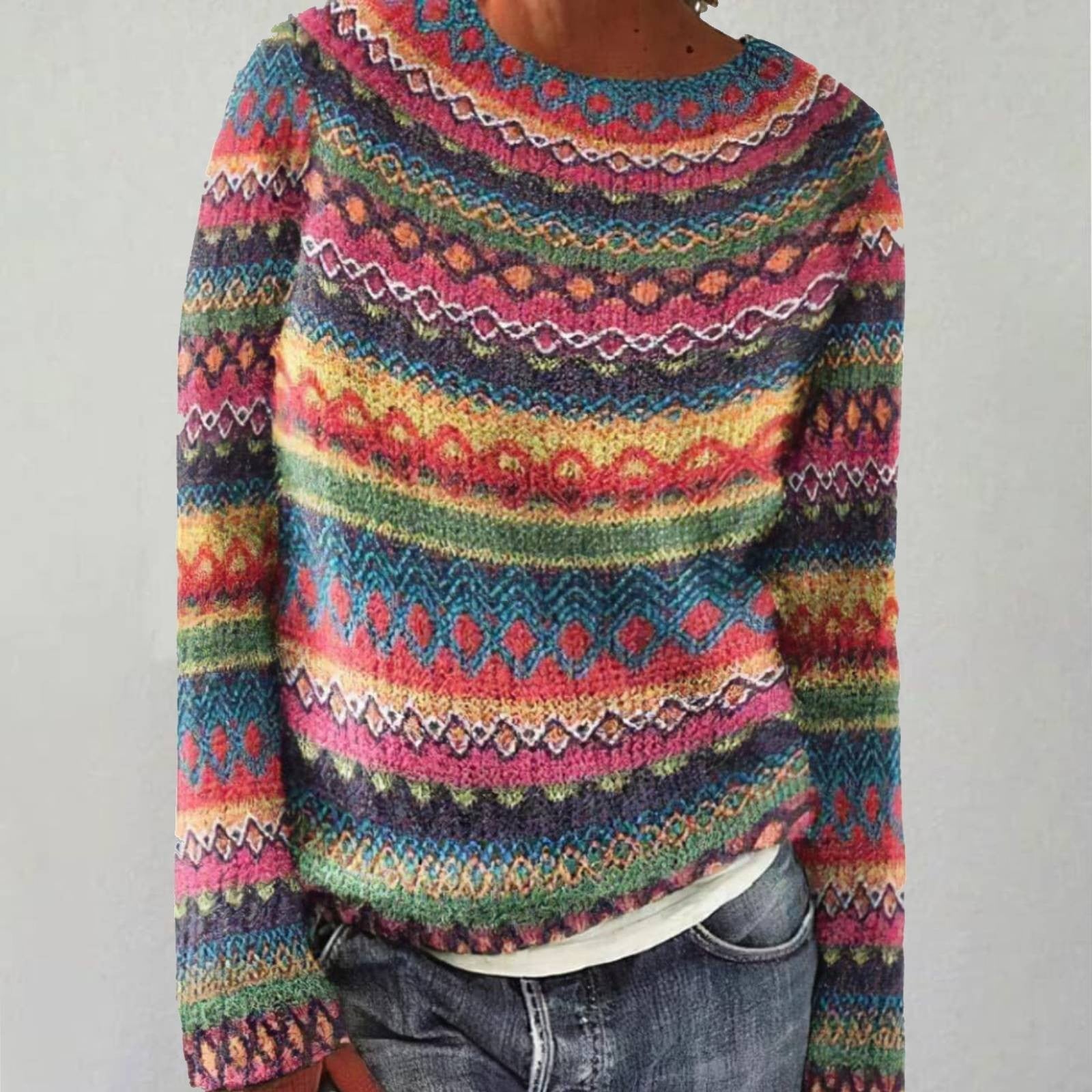 Olivia™ - Cozy Retro Sweater