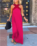 DELPHINE | DRESS WITH CROSSED CUT