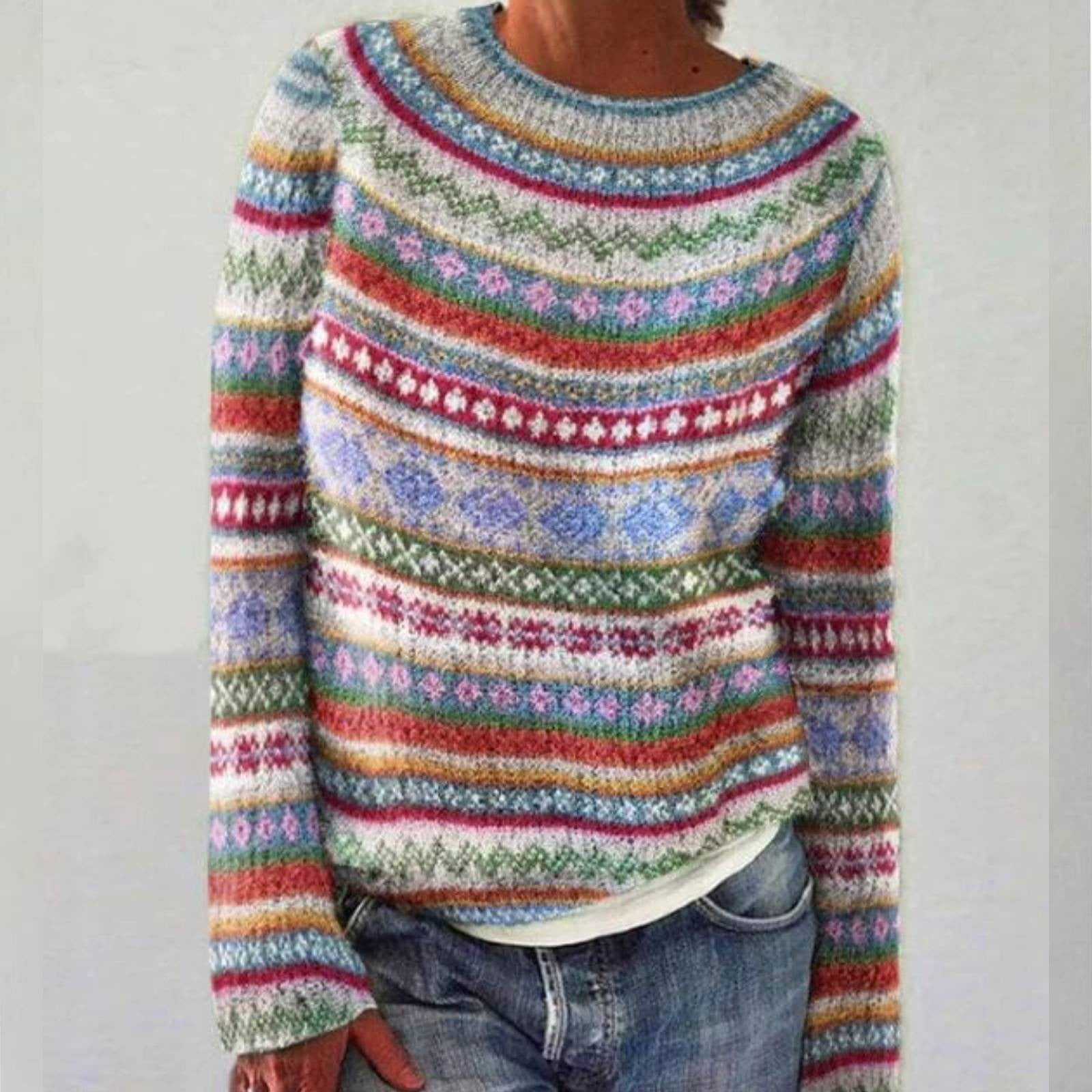 Olivia™ - Cozy Retro Sweater