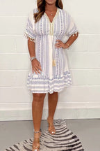 Olivia | Bohemian V-Neck Dress