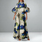 The Valeria Watercolor Maxi Dress