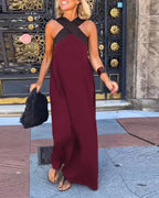 DELPHINE | DRESS WITH CROSSED CUT