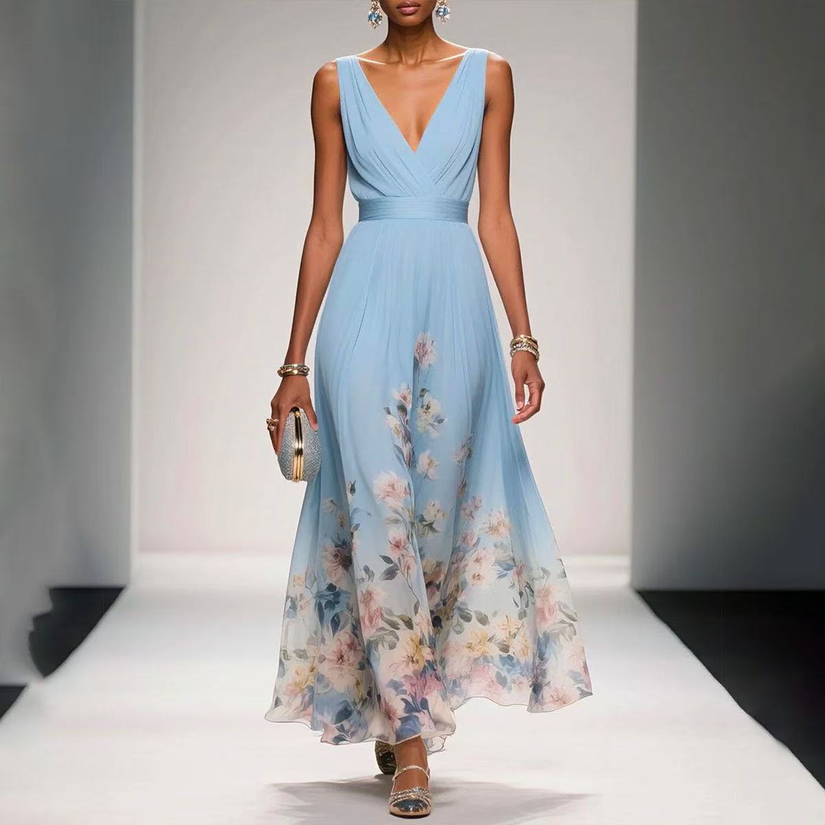 Cindy | Elegant Wedding Guest Maxi Dress