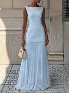 Celeste™ | Sleeveless Pleated Maxi Dress