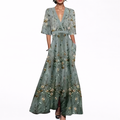 Alma | Elegant Long Dress with Flowers