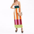 Paloma | Maxi Dress in Colorful Stripes