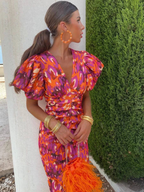 Ursula | Pleated Elegant Wedding Guest Maxi Dress