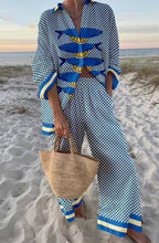 Linda | Elegant Printed Loose Fit Two Piece Summer Set