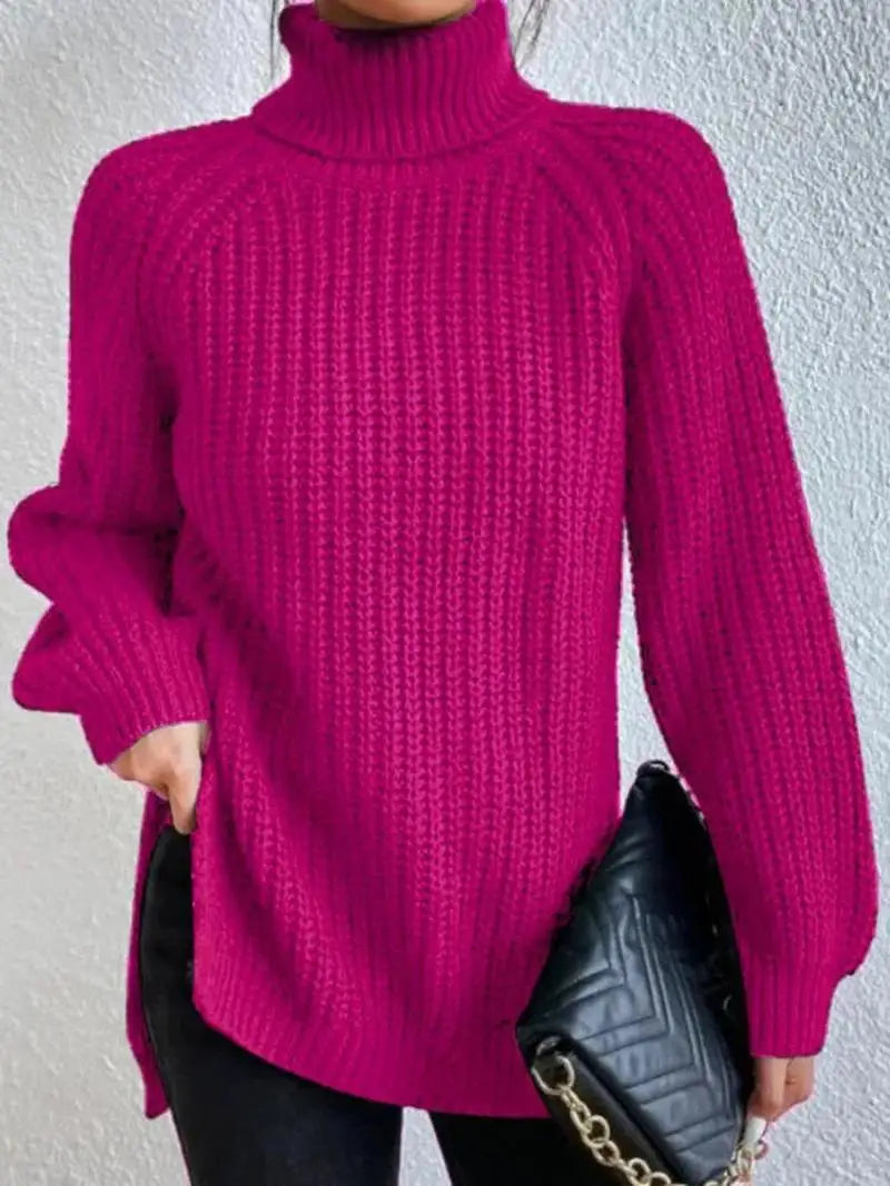 Mia™ - Comfortable Turtleneck Long Sweater
