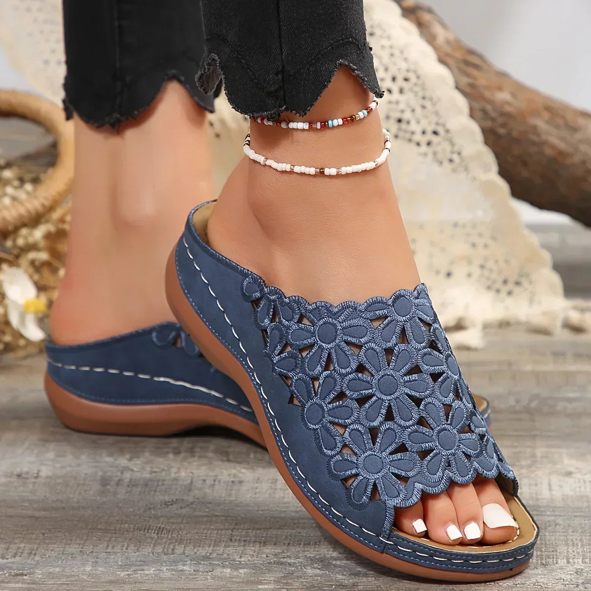 Ella™ - Elegant Floral Comfort Sandals