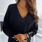 Amelia™ - Stylish V-neck Sweater