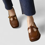 Elizabeth - Orthopedic Leather Shoes with T-Strap Mary Jane