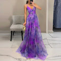 Giselle | Enchanting Wedding Guest Maxi Dress with Floral Print