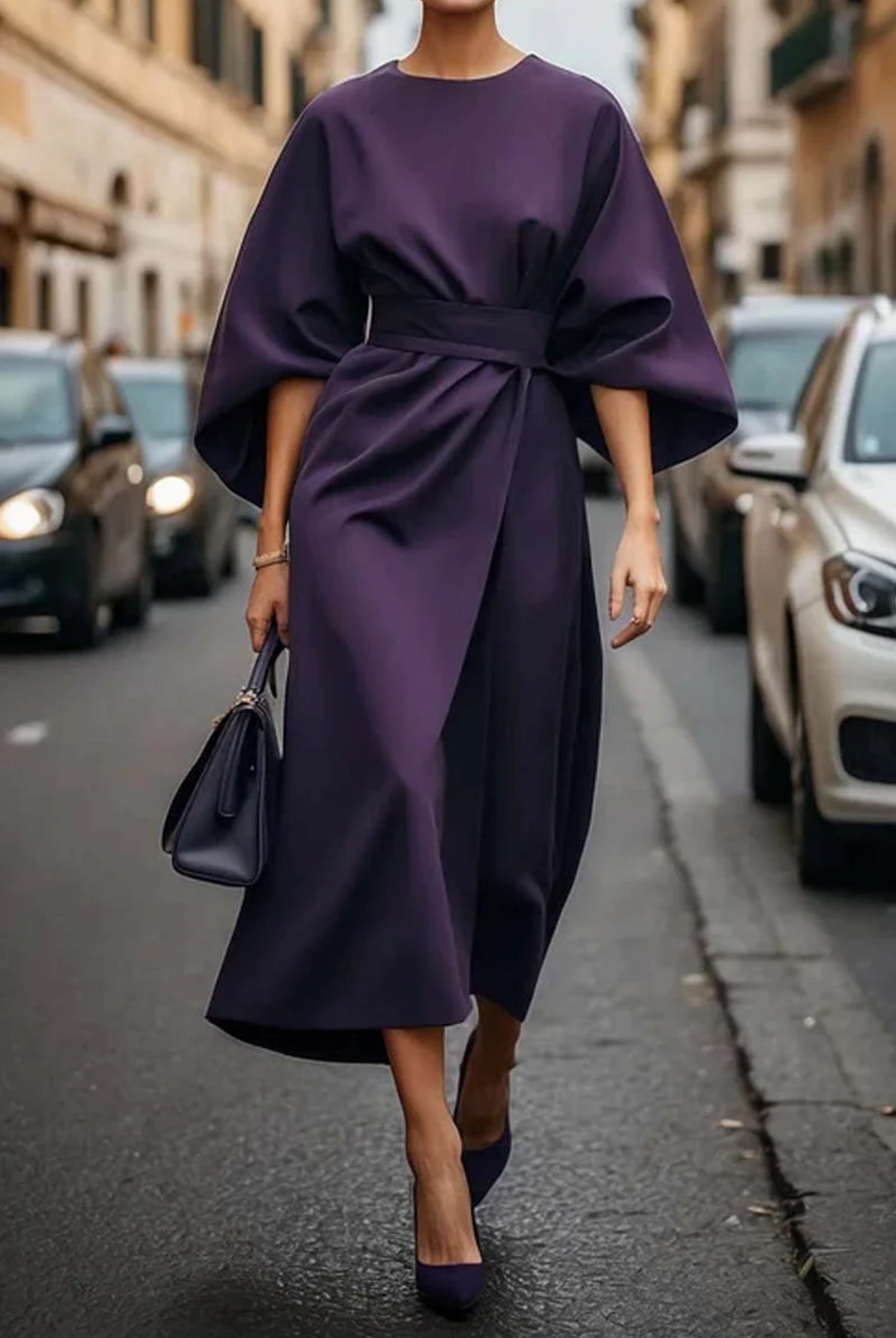 Keira - Eleagnt Sleeve Summer Maxi Dress
