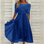 Puck™ | Elegant Lace Midi Dress