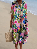 Linda | Comfortable Loose Fit Summer Maxi Dress