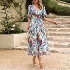 Everly - Vintage Wedding Guest Maxi Dress