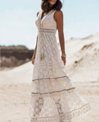 Emerson - Vintage Tassel Drawstring Boho Dress