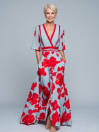 Michelle™ - Elegant Floral Wrap Dress