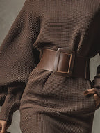 Zofia | Dark Brown Mini Dress