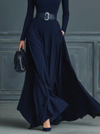 Kornelia | Maxi knit dress with a high collar