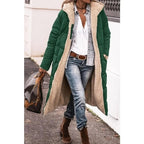 Zoe™ - Comfortable Warm Fleece Long Hooded Puffer Jacket