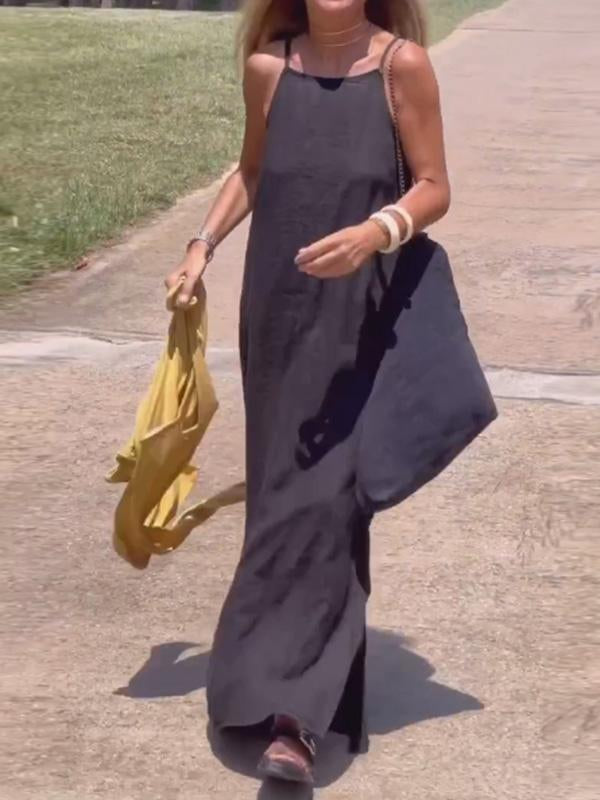 Casual Sleeveless Long Dress for Women