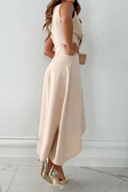 Mandy - Chic Wrap Wedding Guest Maxi Dress